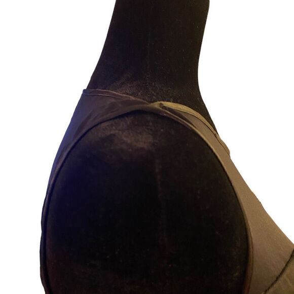 Venus‎ Retro Look Black Floral Embroidered Dress with Tulle Overlay Size 10 NWT - Picture 7 of 13